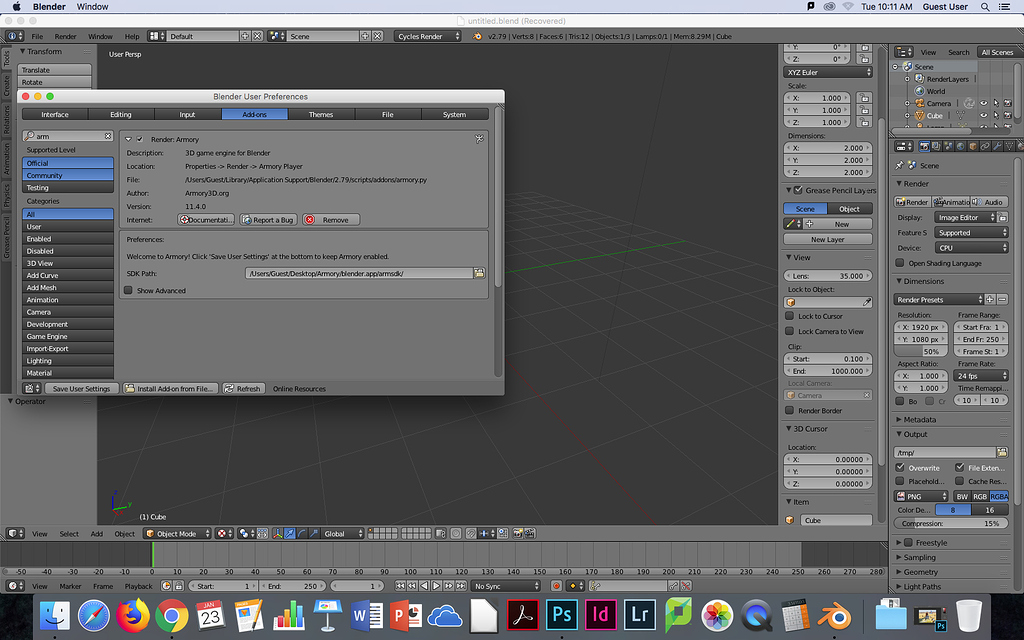 Not able to open Blender app from downloaded files General Armory 3D