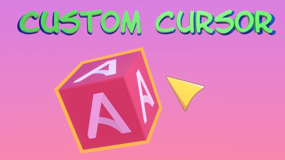 How to make a custom cursor in Armory 3D Screenshot